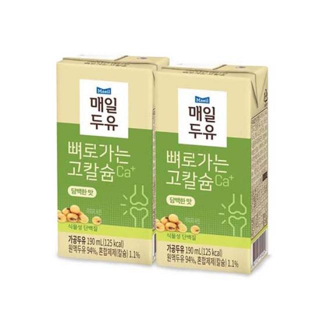 매일두유 뼈로가는 고칼슘 담백한맛 190mlx64팩, 1세트