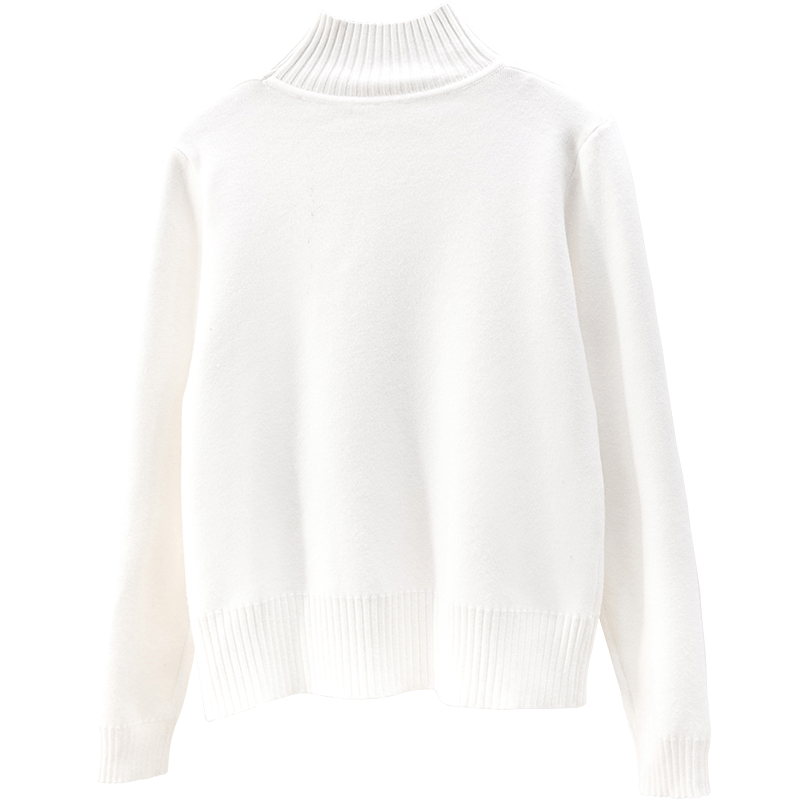 스위티나 여성용 반폴라 니트 상의