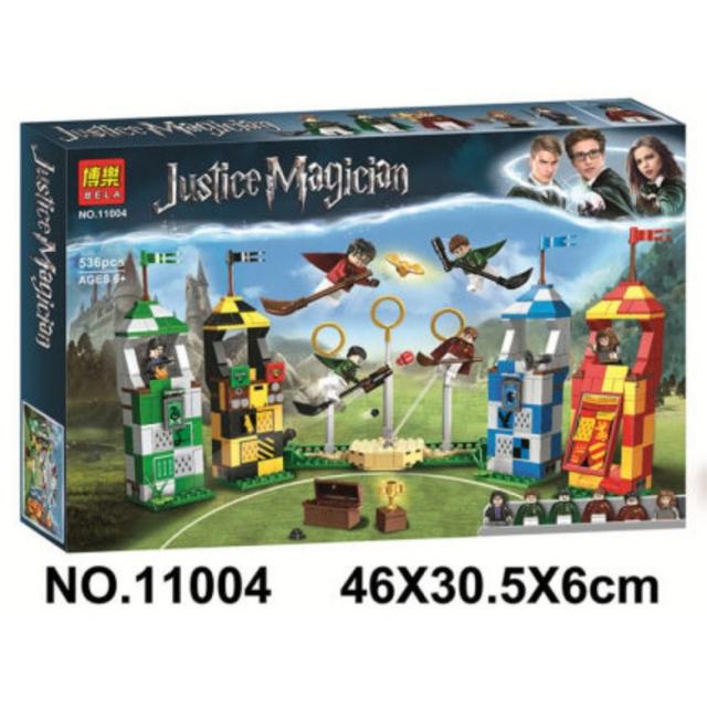 레고 해리포터 시리즈 호그와트 성 버드 나무 종탑 빌딩 호환 블록, 퀴디치 대회 (현장)