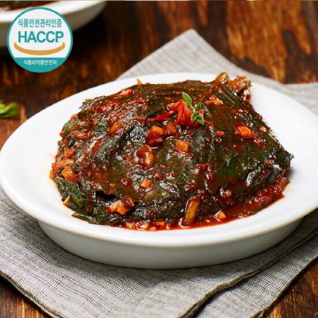 자연락 전라도 깻잎김치 2kg 당일생산발송 국산재료 HACCP 저염, 단품