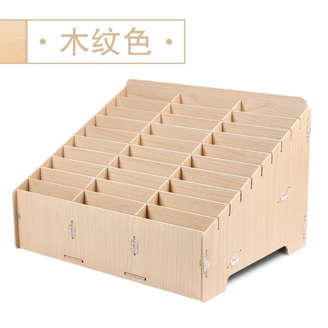 현동 다격 택배표 수납함 전자면 수납량 재무 수납 박스 데스크톱 어음박스에 온라인 상점 전자면 싱글 수납함 목무늬 BG60555