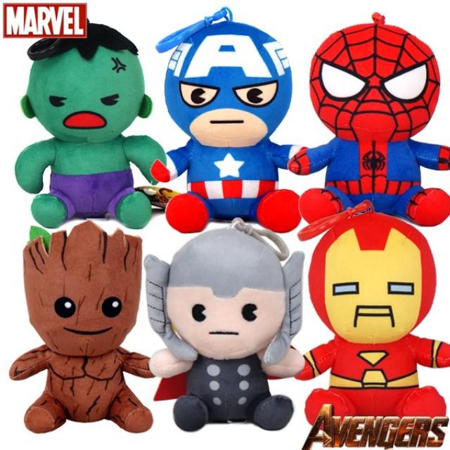 맥스토어 마블 어벤져스 싯팅 인형 가방고리 토르 아이언맨 스파이더맨 캡틴 그루트 헐크, 토르 싯팅 가방고리