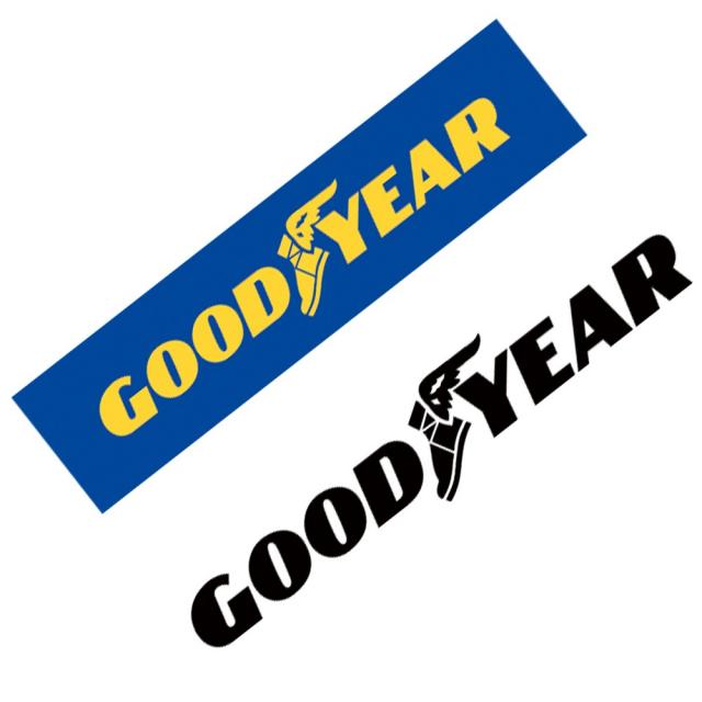 GOODYEAR 굳이어 타이어 차량용 데칼 튜닝 스티커, 선택-1옐로우(소)