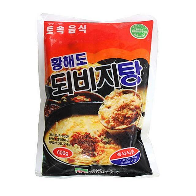 정배몰 냉동 황해도 되비지탕600g 즉석탕 찌개, 1