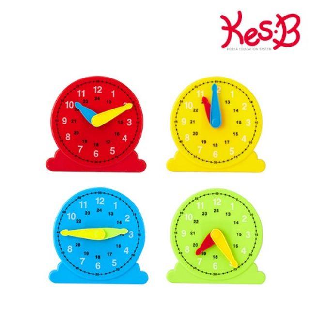 BW4CE7274 분침 완구 학습 교육 유치원교구 학습시계 시간 장난감 유아교구 학습교구 어린이집 수업교구 시침 캐스B네이처 4종 s-00997