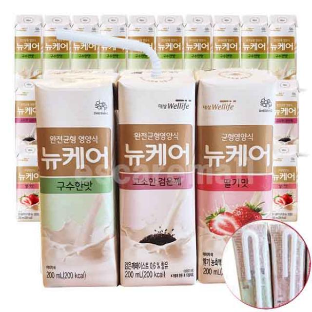 뉴케어 구수한맛 검은깨 딸기맛 3가지맛 10팩씩 / 30팩 1박스 영양식 건강식, 200ml