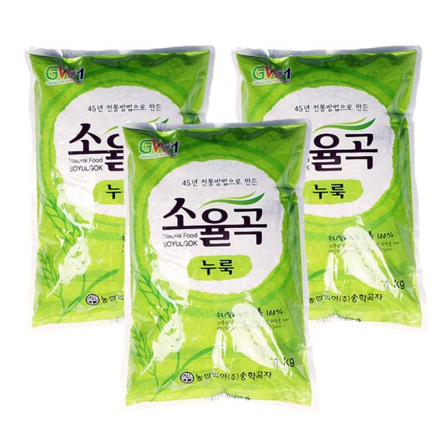 송학곡자 소율곡(우리밀) 전통누룩 1kg 막걸리 식초 제조, 3개