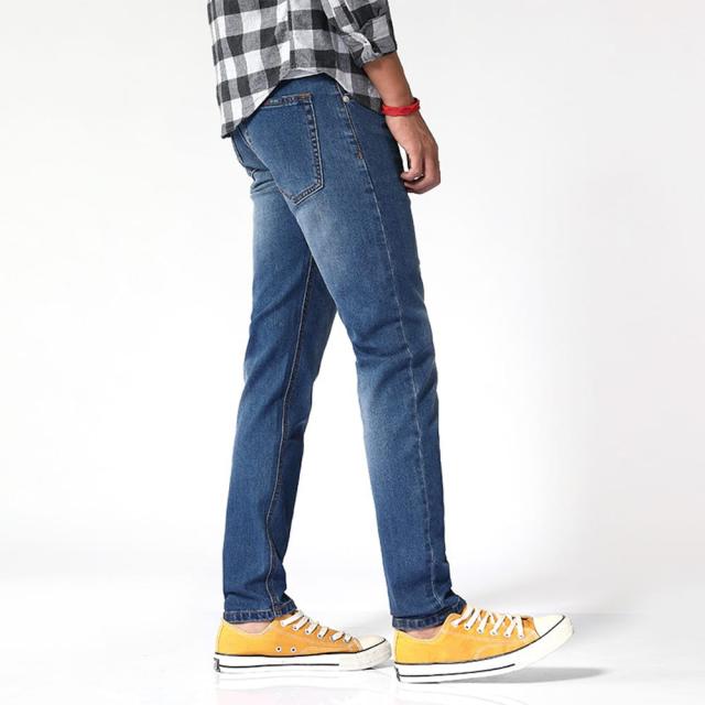 위파인더 가을 겨울 스판 청바지 남 와이드 스트레이트 한국판 주니어 중턱 캐주얼 팬츠