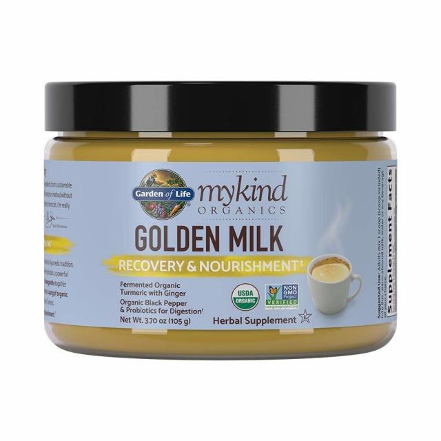 가든오브라이프 Garden of Life mykind Organic Golden Milk Recovery Nourishment 오가닉 올가닉 골든 밀크 리커버리 자양분 파우더 105g, x, 1개