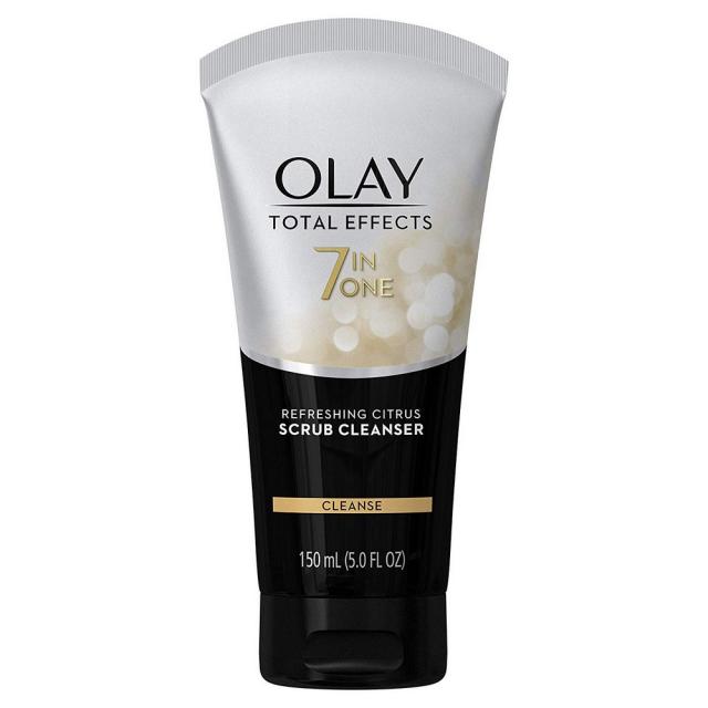 Olay 올레이 토탈 이펙트 스크럽 페이스 클렌저 Total Effects Scrub Face Cleanser 5oz(150ml), 1개