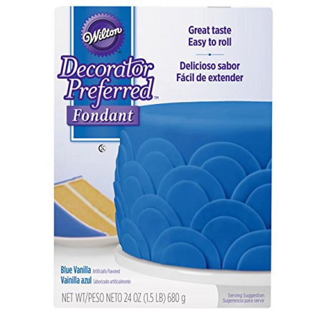 Wilton Decorator Preferred Blue Fondant 24 oz. Fondant Icing Wilton 데코레이터 선호 Blue Fondant 680.4g., 1