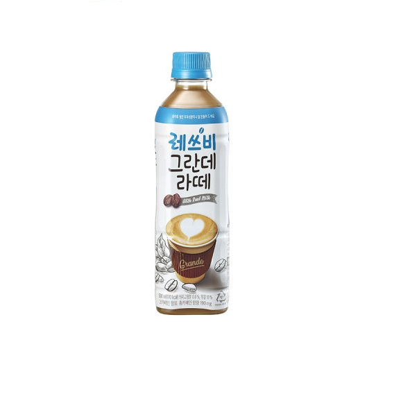 롯데칠성음료 레쓰비 그란데라떼 500mlx12페트, 500ml, 12개