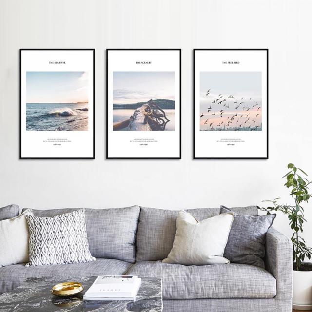 벽화 장식그림 객실 거실 인테리어 그림 세트 40호 BMrnxvw, B 화이트액자