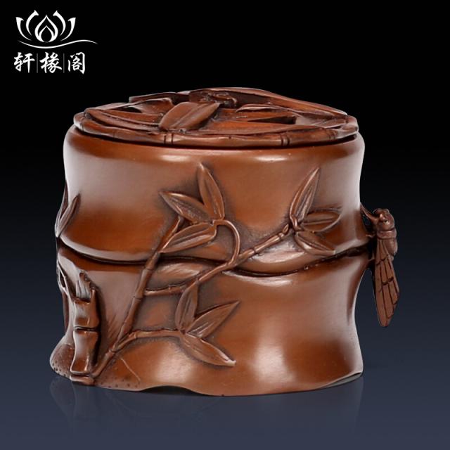 서까래 각 순수한 동판 향로 가정 실내 침향 단로 모방 하 다 창의 적 인 대 훈증 향로 다실 정화 공기 동 용광로 장식품 자동 지족 항아리 훈증 향로