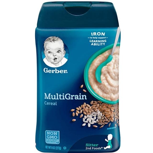 Gerber 거버 멀티그레인 아기 시리얼 227G 6팩 Multigrain Baby Cereal, 단일상품