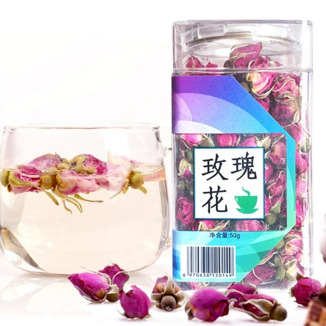 50g 그늘 장미 갓 차 노 티 장미 풀 차 여 찻잎 중판 장미 봉오리 천연 장미 줄기 꽃봉오리 차 말 린 장미 티백 (포장 바 꾸 기), 상세페이지 참조