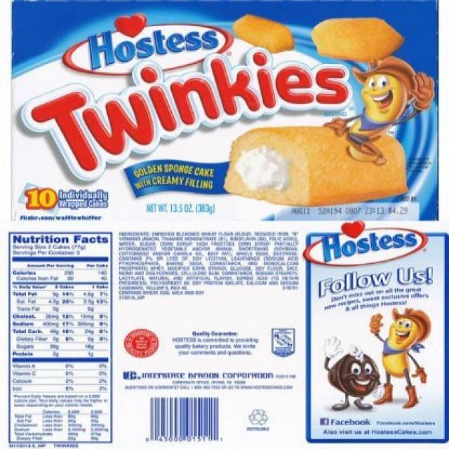 Hostess Twinkies 10 ct Sponge Cake with Creamy Filling 13.5 oz Hostess Twinkies 10 개입 스펀지 케익 위드 크리미, 1