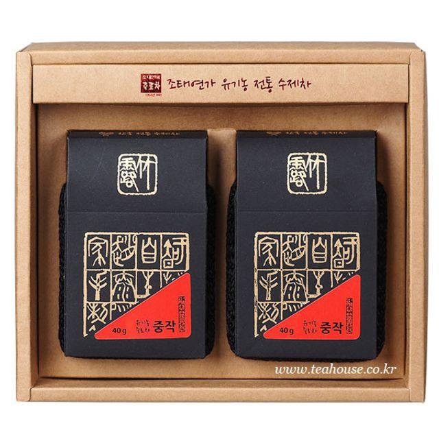 cha (조태연가 죽로차) 유기농 중작 녹차 80g 잎녹차, 80g, 단일상품