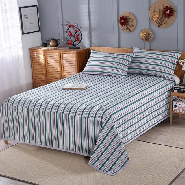 지꾸마켓 끊어지다 색상 미치지 못함 200 순면 코튼 클래식패브릭 침대시트, HY 다크그린 난조