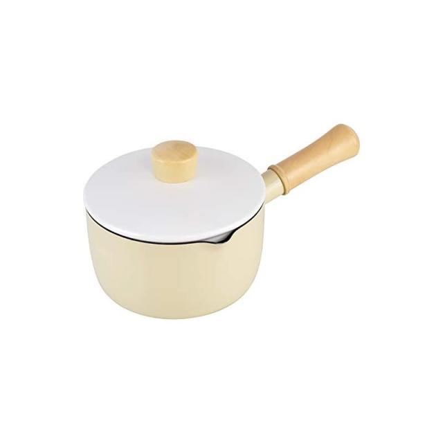 和平 후레이즈 1~2인용 편수 냄비 16cm 베이지 5가지 사용법 굽다 볶다 삶다 튀기는 불소수지 가공 IH·가스 대응 쁘띠 키트 2색 전개 IRB-1593