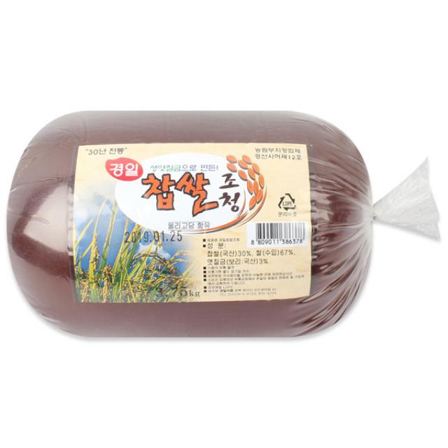 경일식품 찹쌀조청 3KG 물엿, 1개