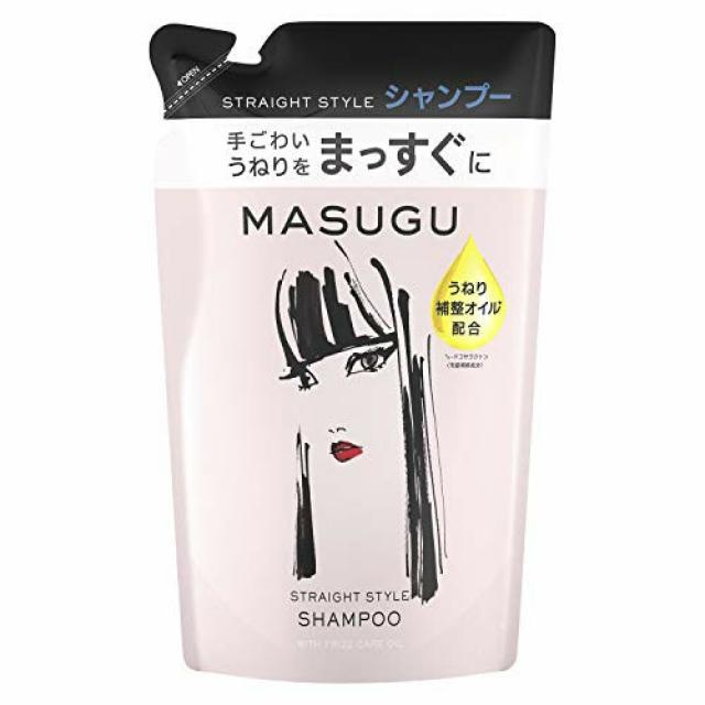 MASUGU (똑바로) 스트레이트 스타일 콧수염 털이 원숭이 무료 논 실리콘 샴푸 리필 320g (x 1)