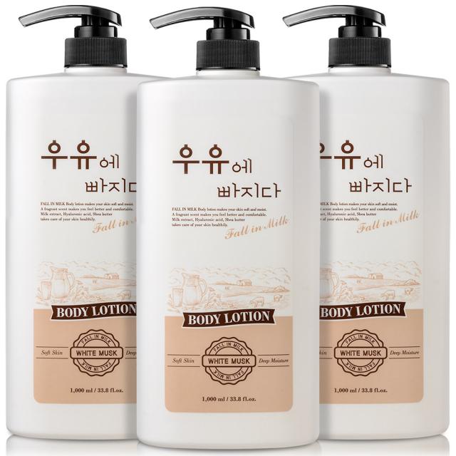 우유에빠지다 우유 바디로션 대용량 고보습 바디크림 1000ml
