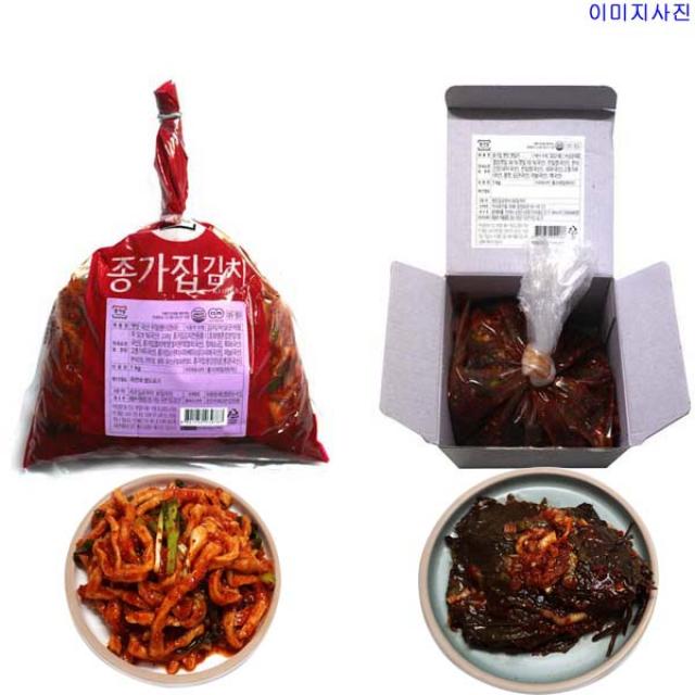 종가집 옛맛 무말랭이 1kg+우리땅 옛맛 깻잎지 1kg [냉장포장] (무료배송), 1kg+1kg