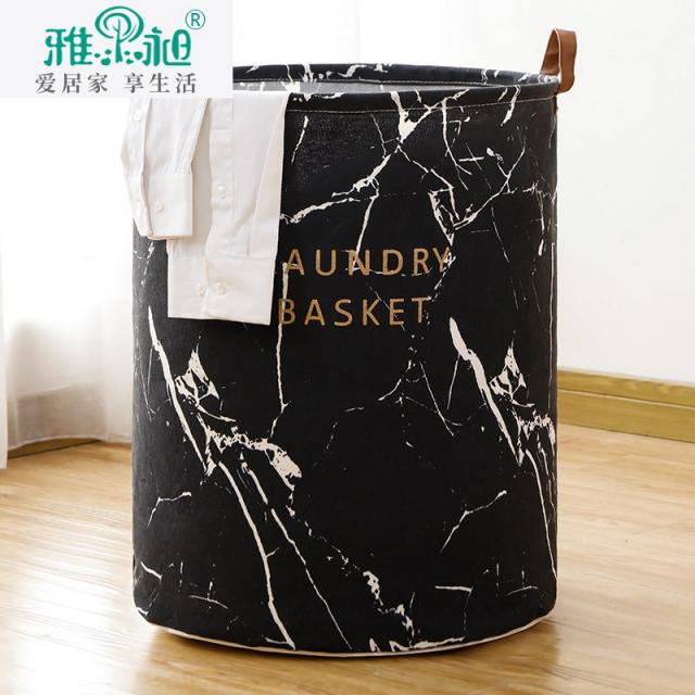 퀼트 더러운옷 수납 놓다 넝마바구니 완구 노르딕 접이식 가정용 빨래통, 물세탁 가능 접이식 더러운 옷통, 블랙 내막 그레이