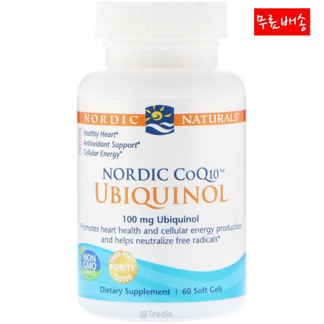 노르딕 네츄럴 프로페셔날 Nordic Naturals 코큐텐 유비퀴놀 100mg 60소프트젤, 60개, 1개