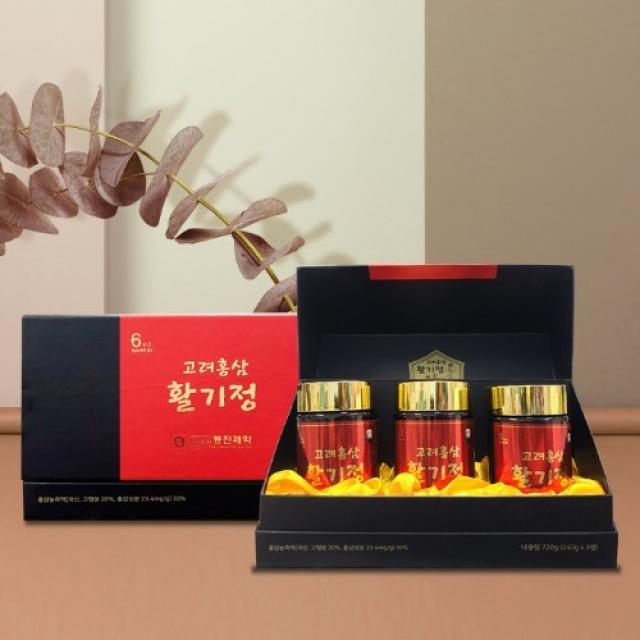 명품 고려홍삼활기정 홍삼농축액 30% 함유 240g x 3병, 2박스