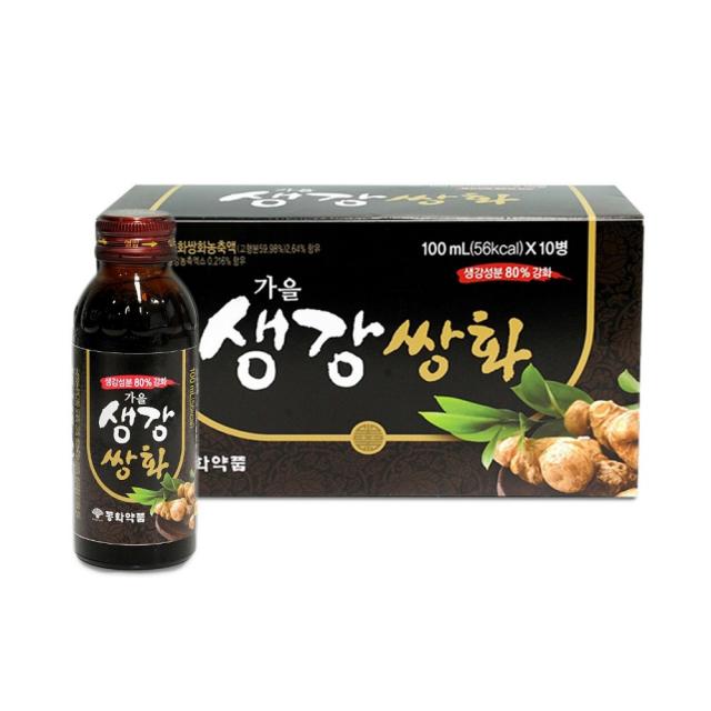 동화약품 부채표 가을생강쌍화 100ml X 40병 안전포장 쌍화골드 피로회복 40병 100ml