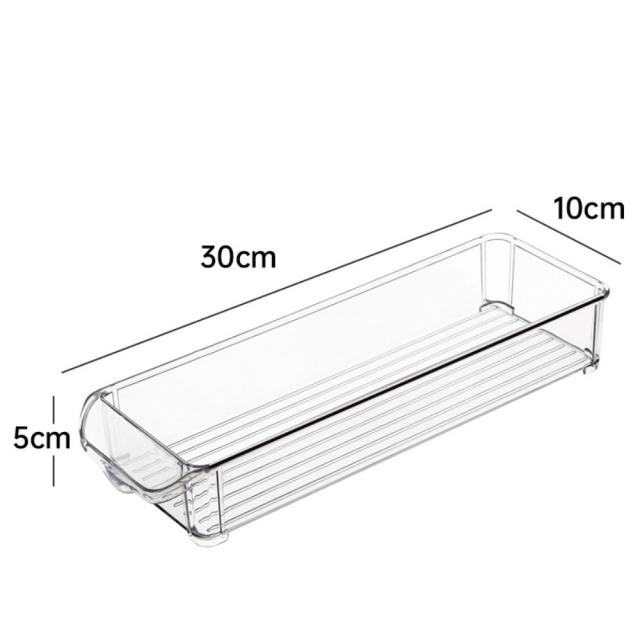 냉동고 정리함 냉장실 정리 야채 대파 소분 냉장고 수납 칸막이 트레이 용기, E타입(10x30x5cm)(덮개없음)개