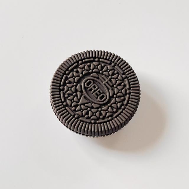 소울메이커 독창적 라이크 곡기 큐트 엽기적 개성 입체 작은 받침대 핸드폰 통용 방치형, 1, OREO 거치대