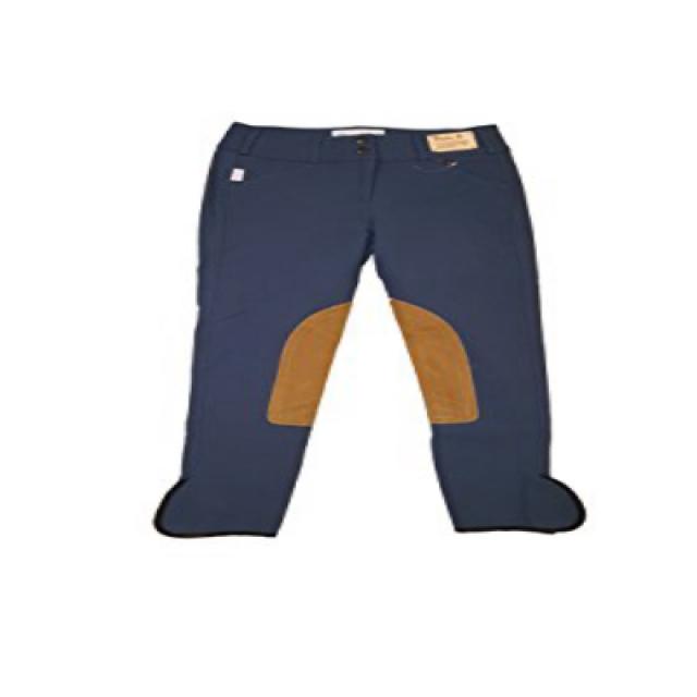 Tailored Sportsman Ladies Trophy Hunter Low Rise Front Zip Breech (French Blue/Tan 28R) 테일러드 스포츠맨 레, 1