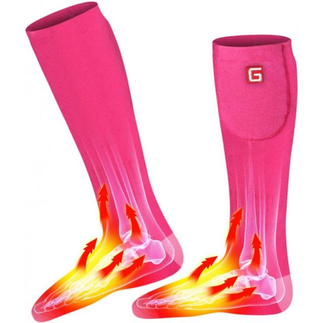 Autocastle 충전식 전기 온열 양말 남성 여성 배터리 전원 온열 양말 키트 만성적으로 차가운 발을위한