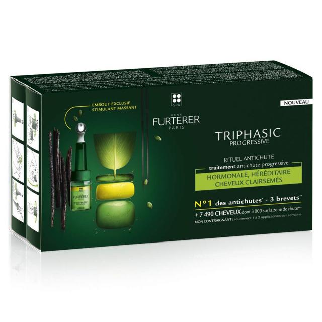 르네휘테르 Rene Furterer 트리파직 프로그래시브 앰플 Triphasic Progressive 두피 영양제 5.5ml 8입