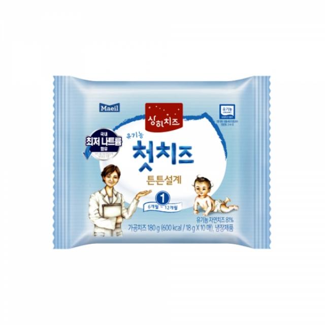 매일유업 상하첫치즈, 아기치즈 1단계, 100매