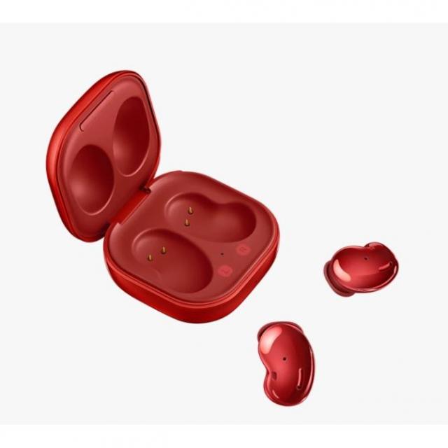 삼성 갤럭시 버즈라이브 R180 본체 충전케이스 블루투스이어폰, 레드 왼쪽 이어버드, 버즈라이브R180