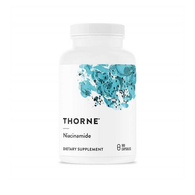 Thorne Research Niacinamide Vitamin B3 쏜리서치 나이아신 아마이드 180캡슐, 1개, 1