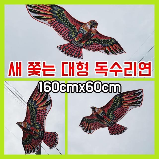 한누리팜마트 새쫒는 독수리연 대형연 160cmx60cm 새쫓는연, 1개