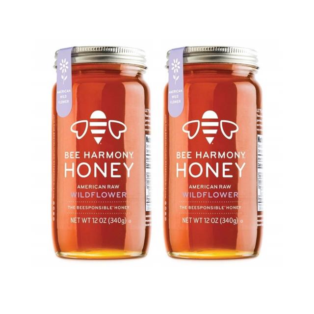 Bee Harmony American Raw Wildflower Honey 비하모니 아메리칸 로우 와일드플라워 허니 340g x2개, 1set