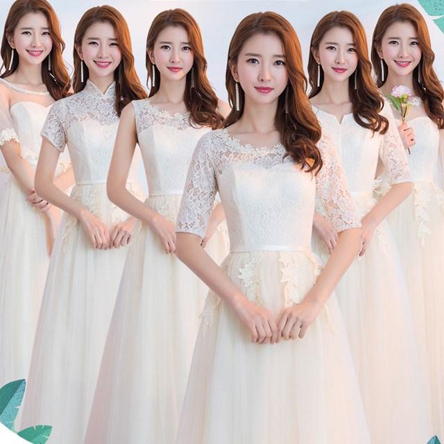 셀프웨딩 브라이덜샤워 원피스 들러리 드레스 3컬러