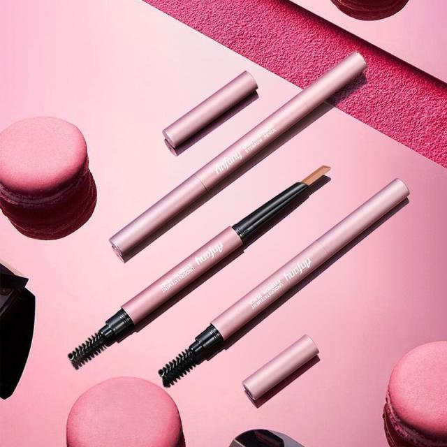 이방니는 땀에 방수 및 발색 방지 및 알로크림 방지 내추럴한 메이크업 내추럴한 볼륨 초보자 눈썹 신기 쌍두 브로우 눈썹 1# 연한