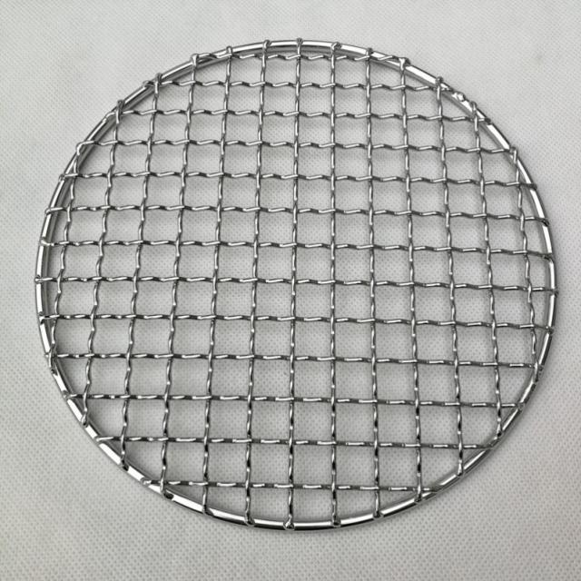 바베큐그릴망 원형바베큐그릴대형 스테인리스 스틸 직화 구이그물 굽다 생선과고기 참빗살나무 여과함 기름망 소쿠리 그물을 말리다, G67 -직경 18.0 센치 그물 굵