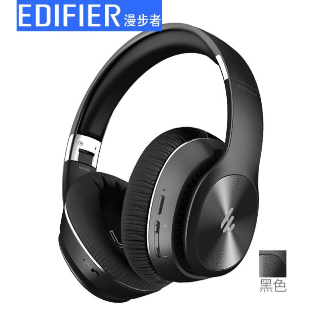 이어폰 Edifier/W828NB헤드폰 주동 소음차단 블루투스 5.0 남녀학생 스마트폰 컴퓨터 스피커 타다.지하철 수면 방음 통용, C01-공식모델, T01-블랙