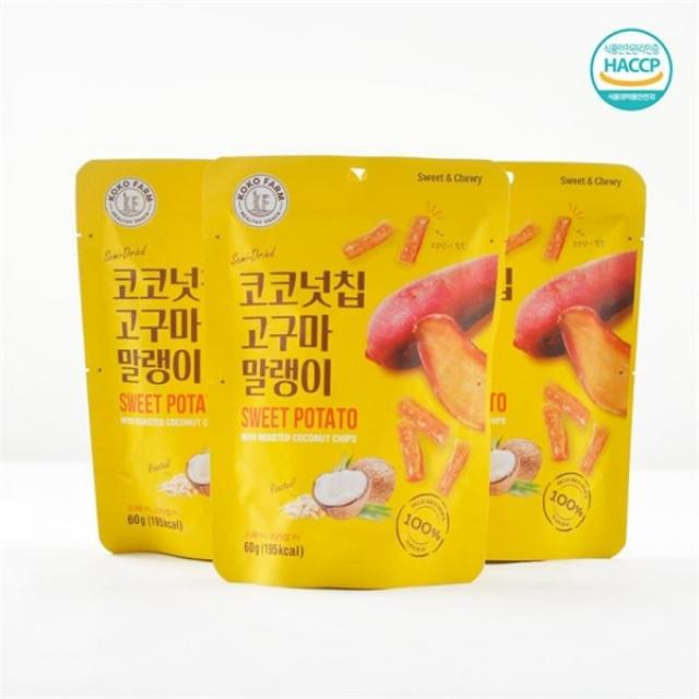 감동몰 달담 코코넛칩 고구마 말랭이 60g x 15팩, 단일상품/단일상품