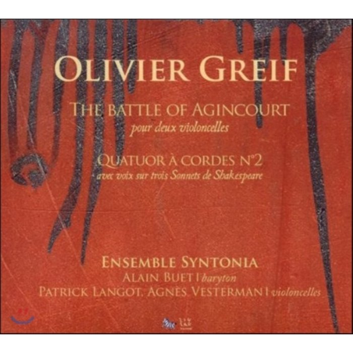 Patrick Langot 그레이프: 아쟁쿠르 전투 현악 사중주 2번 (Olivier Greif: The Battle of Agincourt Quartet No.2)