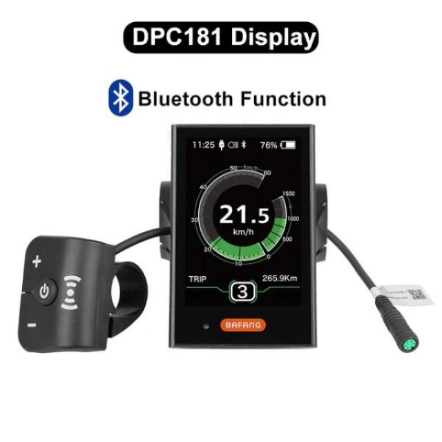 Bafang BBS02B 36V 500W 중반 모터 EBike 키트 8fun BBS02 전자 자전거 브러시리스 엔진 전기 변환 DIY 완료 세트, DPC181 Bluetooth