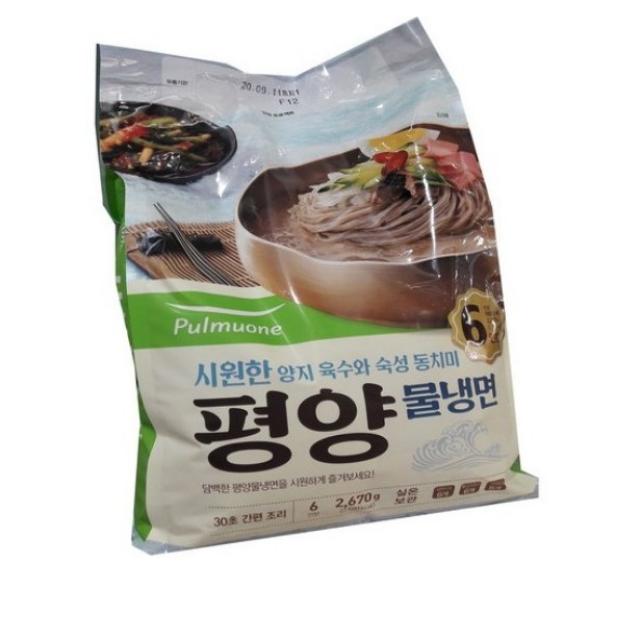 풀무원 시원한 평양물냉면2670g ( 445g X 6입) 코스트코 풀무원 물냉면, 6개입